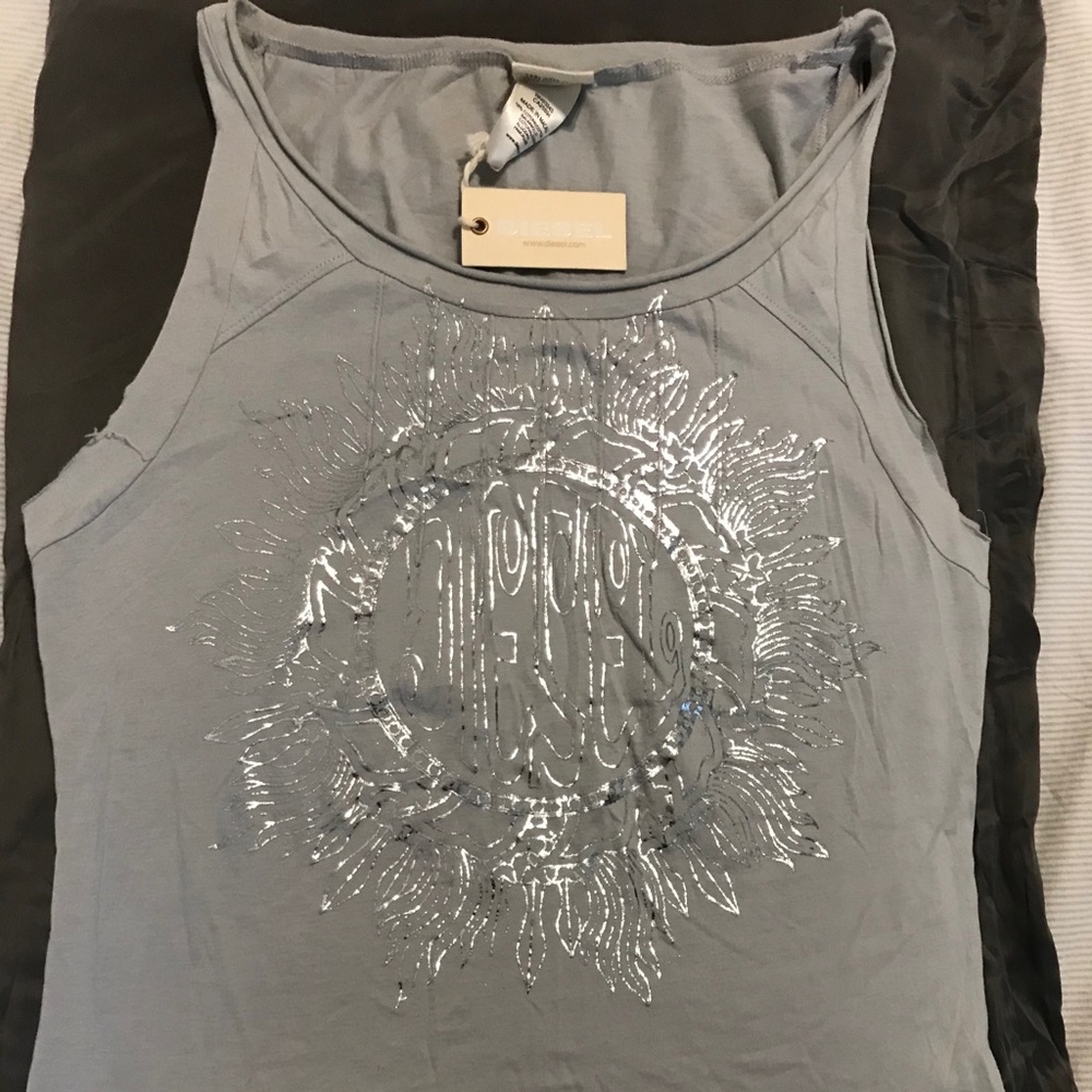 diesel gray tank top
